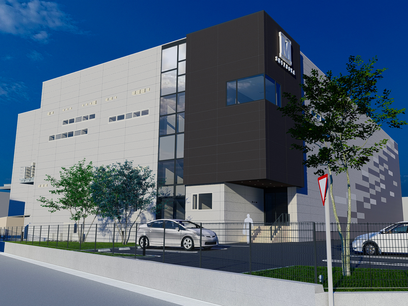 新社屋外観パース