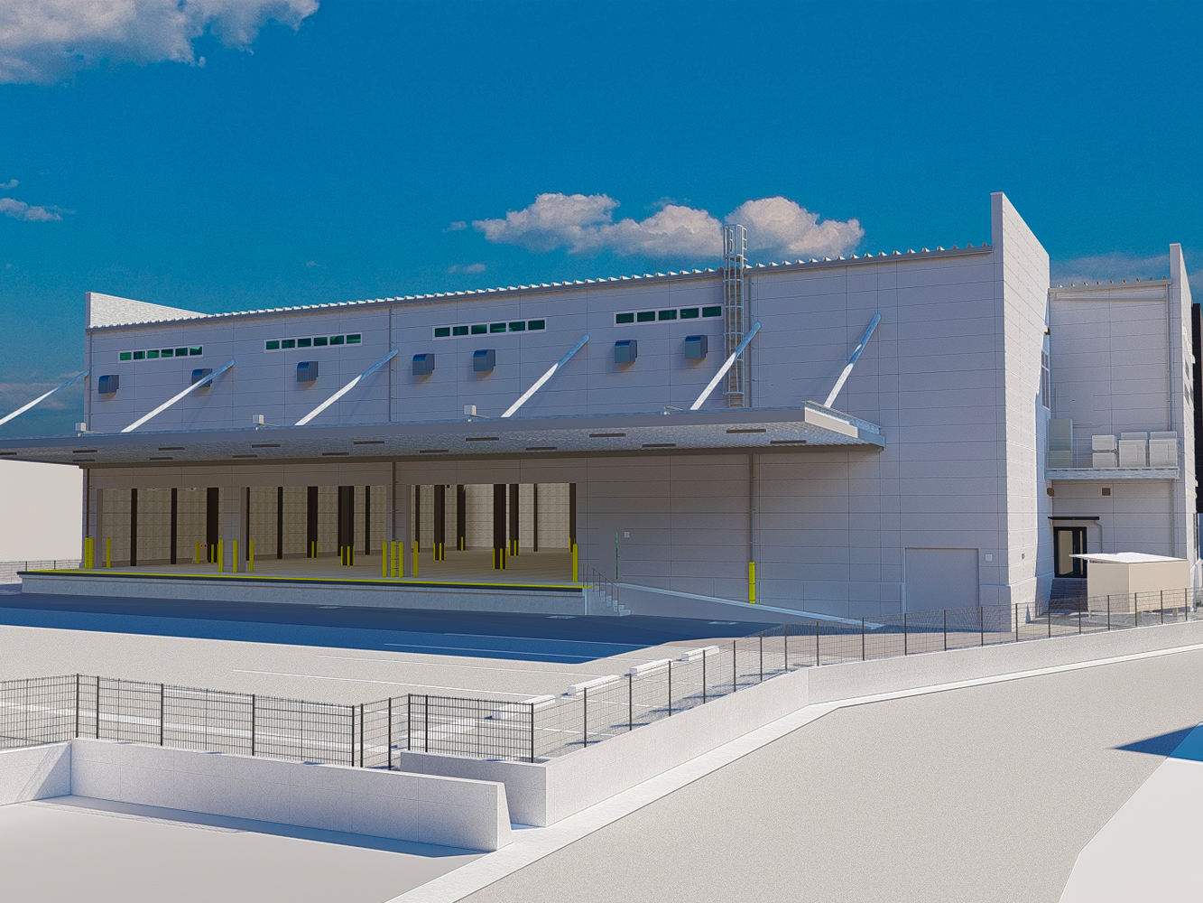 新社屋外観パース